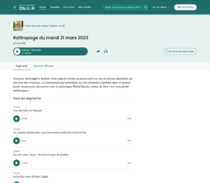 Article - Rattrapage du mardi 21 mars 2023