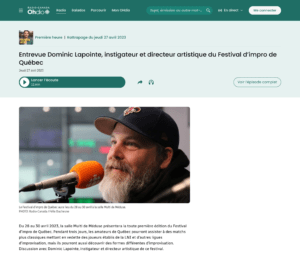 Article - Entrevue Dominic Lapointe